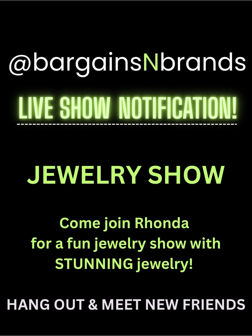 PLEASE Share & Like to be notified when I am going live!